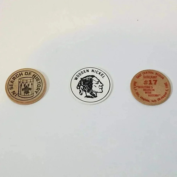Boy Scouts 1981 National Jamboree Wooden Nickels - Picture 3 of 8
